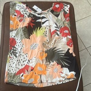 Loft Floral Print Sleeveless Top Size Small New With Tag